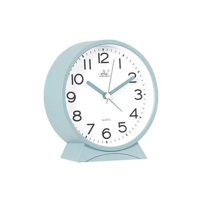 Réveil de table rond noir à chiffres contrastés