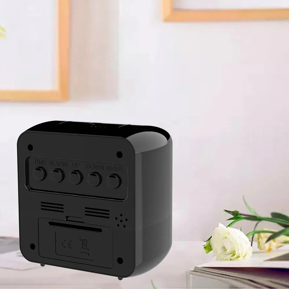 Réveil numérique noir mat avec écran LCD multifonction -  - reveil-de-voyage-affichage-permanent - ["num\u00e9rique","petit","petit reveil","plastique","r\u00e9veil digital","simple"]