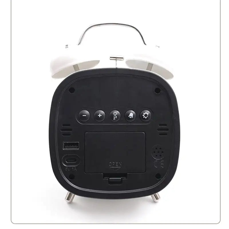 Réveil digital à LED en forme  de cloche design moderne