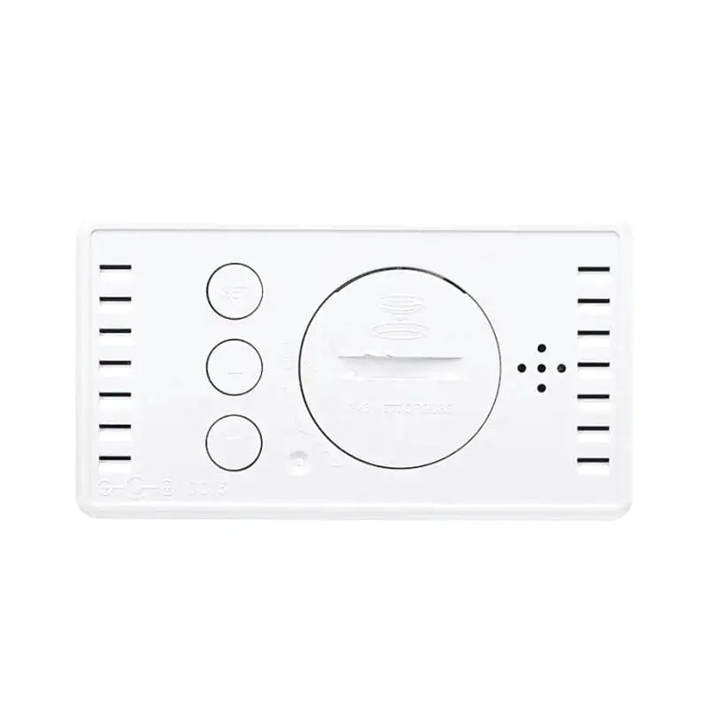 Réveil digital rectangulaire gris à grands chiffres blancs