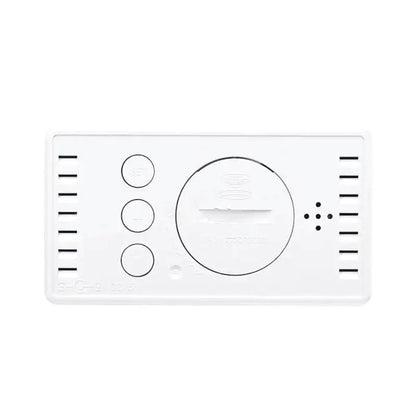 Réveil digital rectangulaire gris à grands chiffres blancs