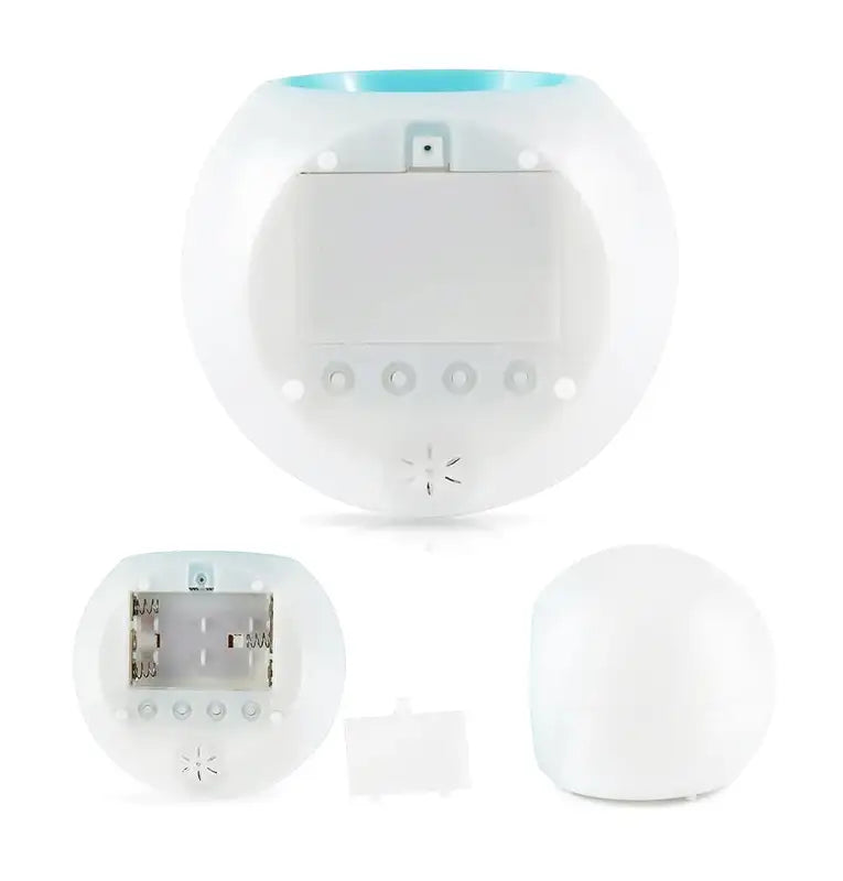 Réveil digital rond avec affichage multifonction