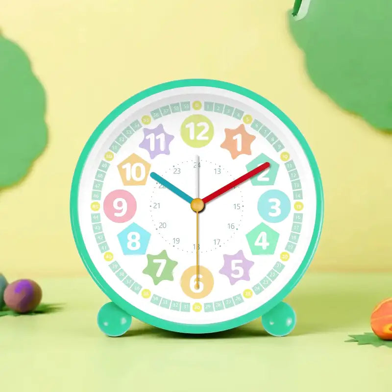 Réveil éducatif enfant avec chiffre multicolore