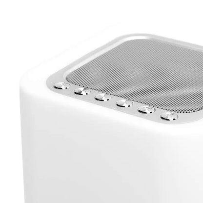 Réveil en forme de cube lumineux multifonction avec horloge et enceinte intégrée