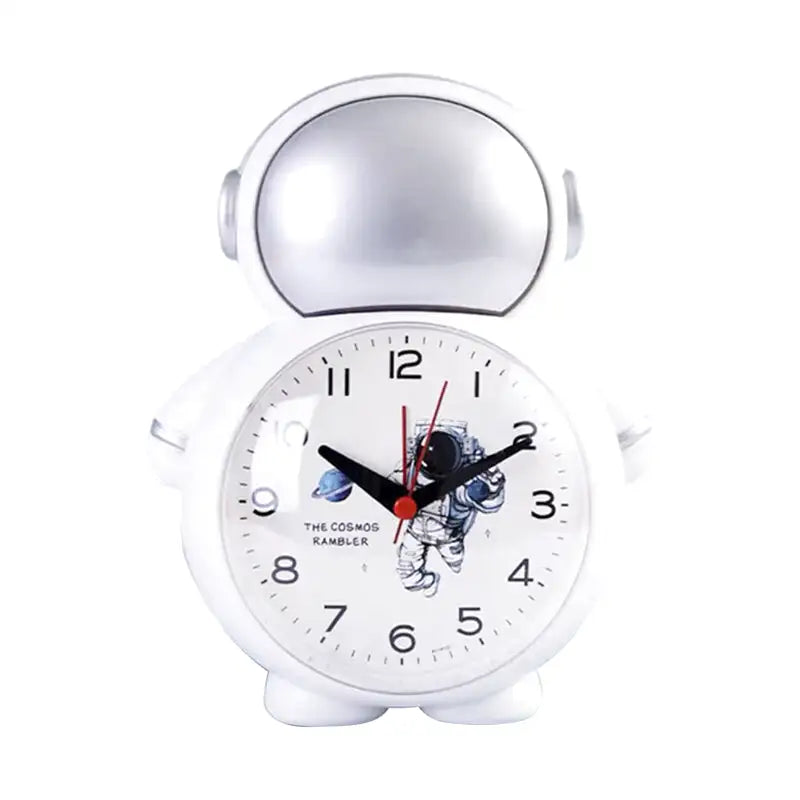 Réveil enfant en forme d’astronaute plastique bleu brillant - Comptoir du Réveil - 