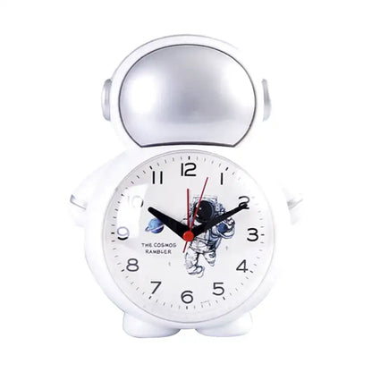 Réveil enfant en forme d’astronaute plastique bleu brillant - Comptoir du Réveil - 