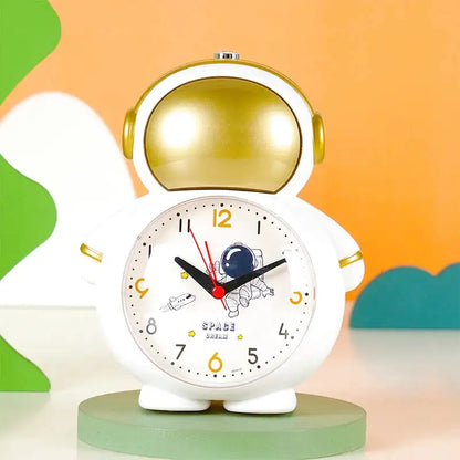 Réveil enfant en forme d’astronaute plastique bleu brillant - Comptoir du Réveil - 