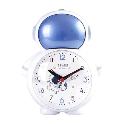 Réveil enfant en forme d’astronaute plastique bleu brillant - Comptoir du Réveil - 