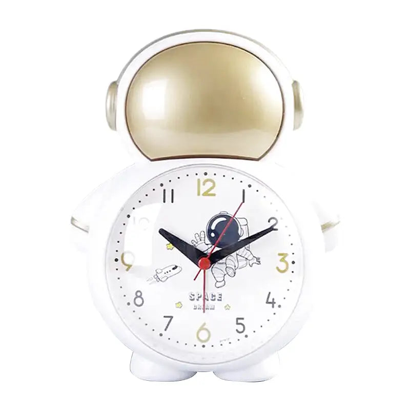 Réveil enfant en forme d’astronaute plastique bleu brillant - Comptoir du Réveil - 