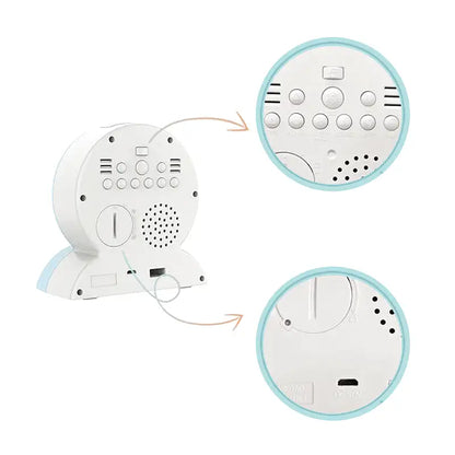 Réveil enfant hibou numérique plastique décor forêt étoilée - Comptoir du Réveil - 