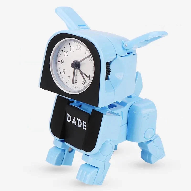 Réveil robot ludique en plastique bleu ciel -  - reveil-enfant-ludique - ["analogique","enfant","gar\u00e7on","ludique","petit","plastique","r\u00e9veil enfant"]