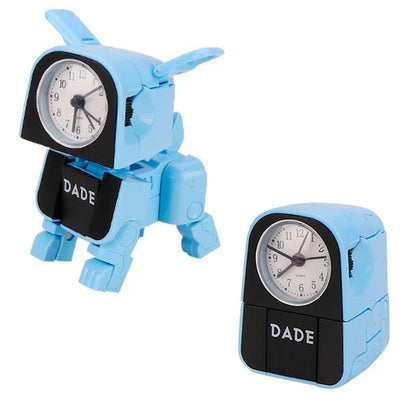 Réveil robot ludique en plastique bleu ciel -  - reveil-enfant-ludique - ["analogique","enfant","gar\u00e7on","ludique","petit","plastique","r\u00e9veil enfant"]