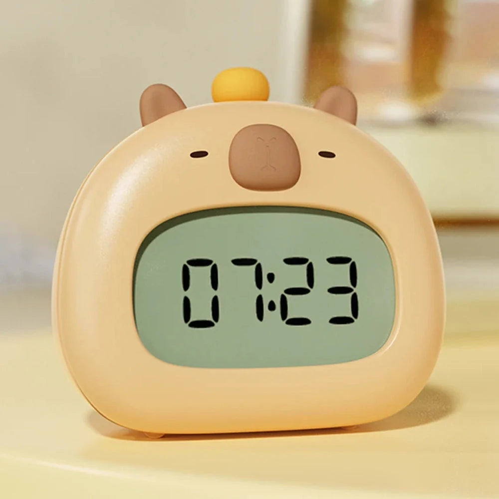 Réveil numérique ours beige avec écran LCD -  - reveil-fille-12-ans - ["ado","enfant","r\u00e9veil enfant","veilleuse"]