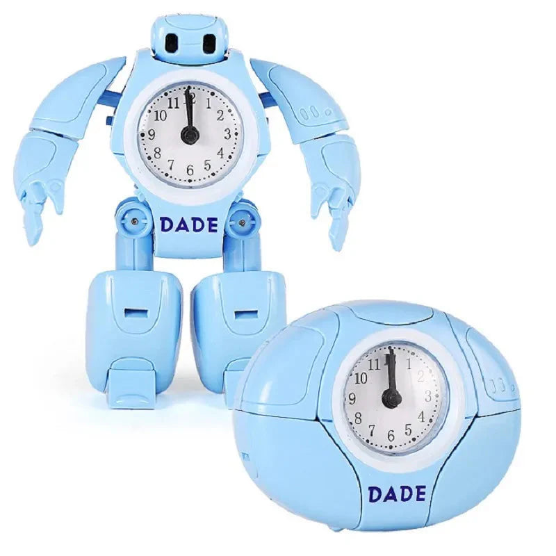 Réveil robot bleu transformable en plastique pour enfant -  - reveil-garcon-robot-analogique - ["analogique","enfant","gar\u00e7on","R\u00e9veil Analogique","r\u00e9veil enfant","\u00e9ducatif"]