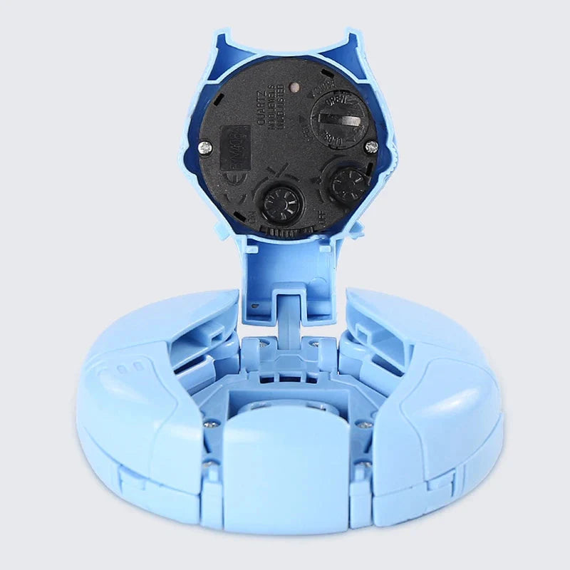 Réveil robot bleu transformable en plastique pour enfant -  - reveil-garcon-robot-analogique - ["analogique","enfant","gar\u00e7on","R\u00e9veil Analogique","r\u00e9veil enfant","\u00e9ducatif"]