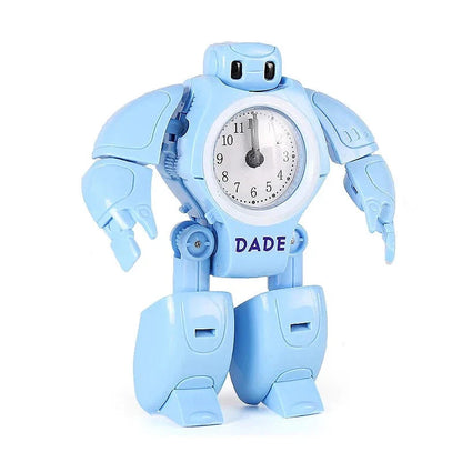 Réveil robot bleu transformable en plastique pour enfant -  - reveil-garcon-robot-analogique - ["analogique","enfant","gar\u00e7on","R\u00e9veil Analogique","r\u00e9veil enfant","\u00e9ducatif"]