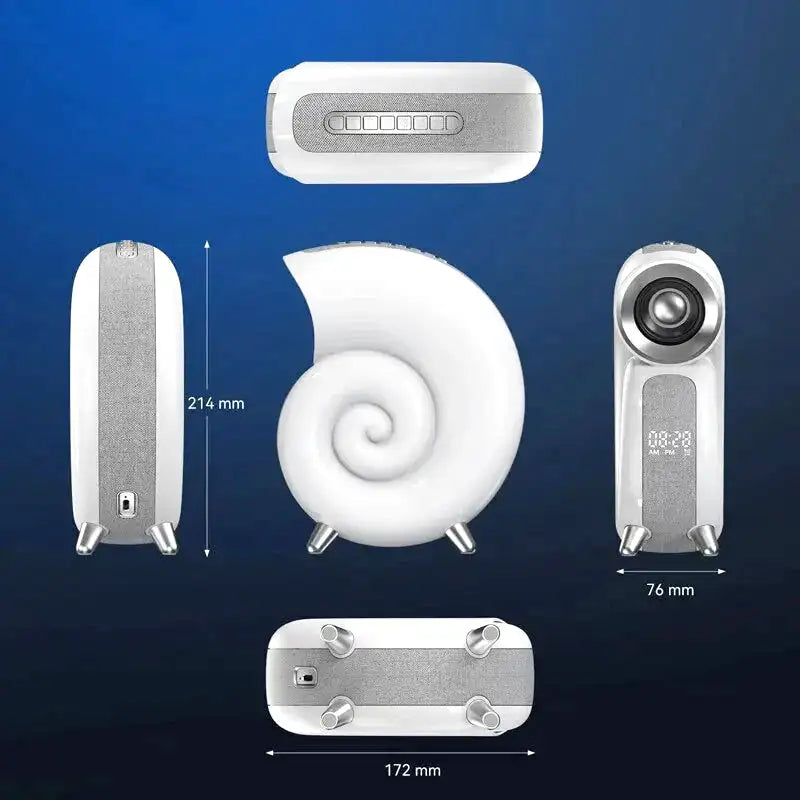 Réveil haut-parleur arc-en-ciel en tissu et plastique - Comptoir du Réveil - 