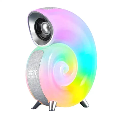 Réveil haut-parleur arc-en-ciel en tissu et plastique - Comptoir du Réveil - 