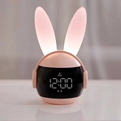 Réveil lapin numérique rose avec veilleuse intégrée -  - reveil-ado-fille - ["ado","digital","enfant","fille","gar\u00e7on","lapin","lumineux","num\u00e9rique","petit","Radio R\u00e9veil Lumineux","r\u00e9veil digital","r\u00e9veil enfant","simple","veilleuse"]