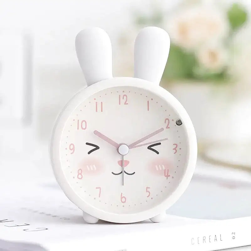 Réveil lapin rond en plastique vert menthe -  - reveil-fille-8-ans - ["ado","lumineux","Radio R\u00e9veil Lumineux"]