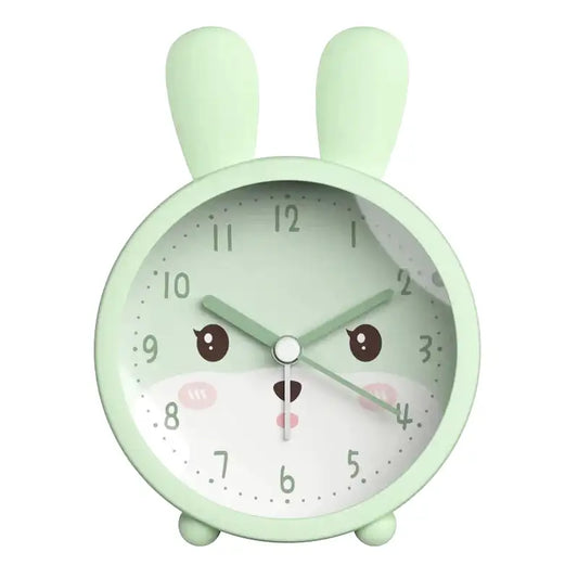 Réveil lapin rond en plastique vert menthe -  - reveil-fille-8-ans - ["ado","lumineux","Radio R\u00e9veil Lumineux"]