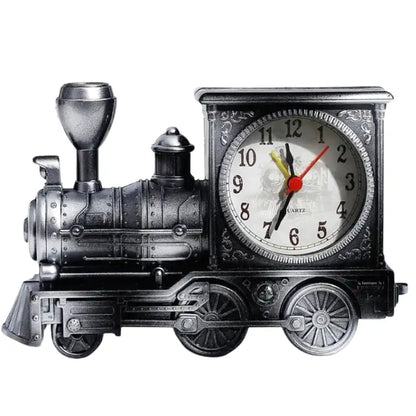 Réveil locomotive en métal bronze style vintage -  - reveil-vintage-train - []