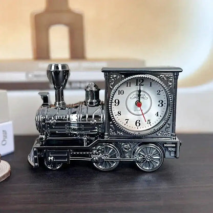 Réveil locomotive en métal bronze style vintage -  - reveil-vintage-train - []
