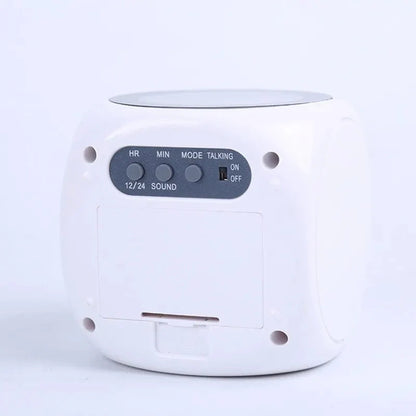 Réveil projecteur sphérique blanc avec écran LCD -  - reveil-lumineux-au-plafond - ["lumineux","projecteur","radio reveil projecteur","Radio R\u00e9veil Lumineux","r\u00e9veil projecteur"]