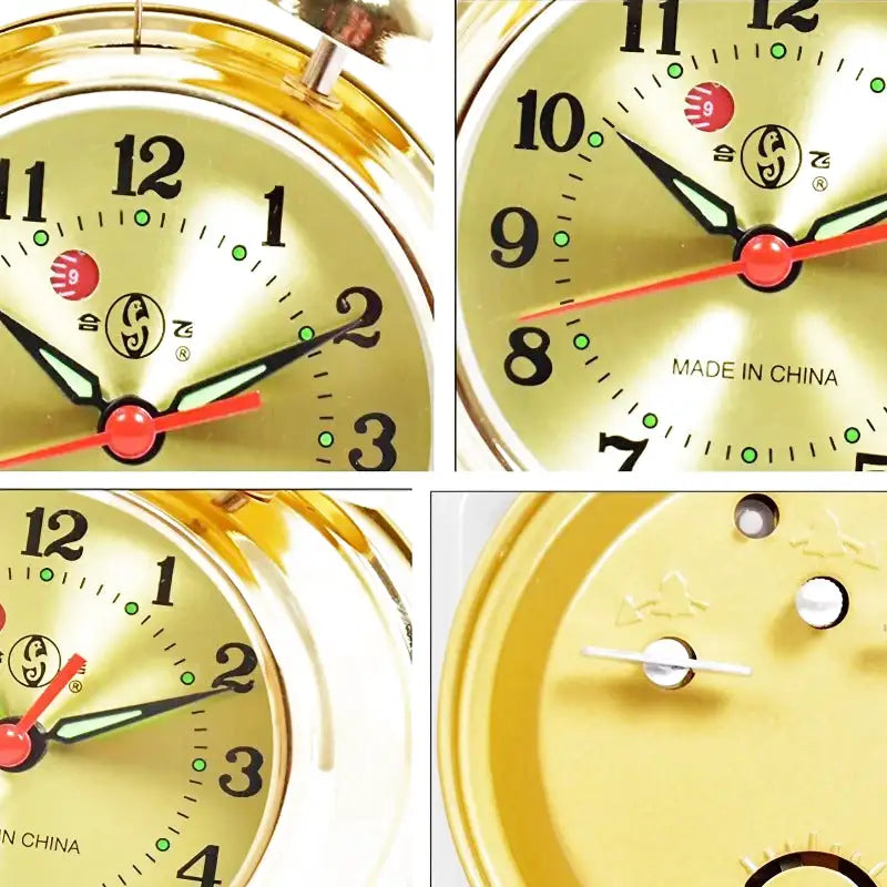 Réveil mécanique doré à double cloche vintage -  - reveil-mecanique-cloche - ["analogique","Jour Nuit","R\u00e9veil Analogique"]