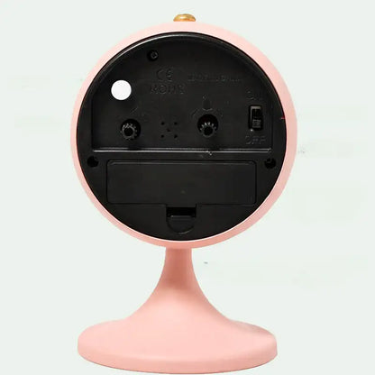 Réveil noir mat sur pied avec aiguilles dorées -  - reveil-vintage-sur-pied - []