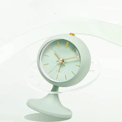 Réveil noir mat sur pied avec aiguilles dorées -  - reveil-vintage-sur-pied - []