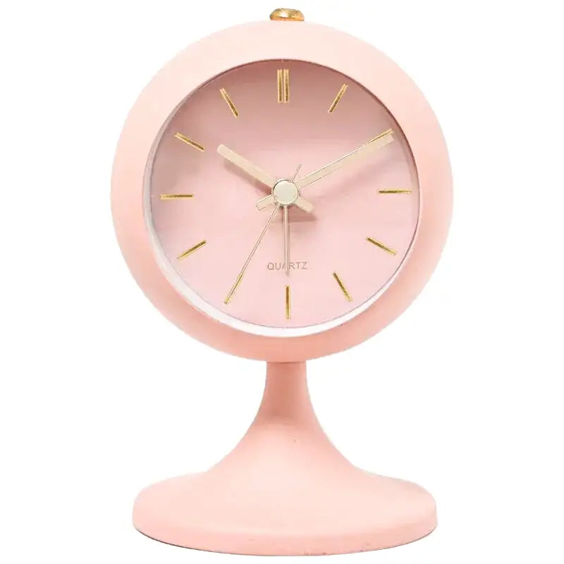 Réveil noir mat sur pied avec aiguilles dorées -  - reveil-vintage-sur-pied - []