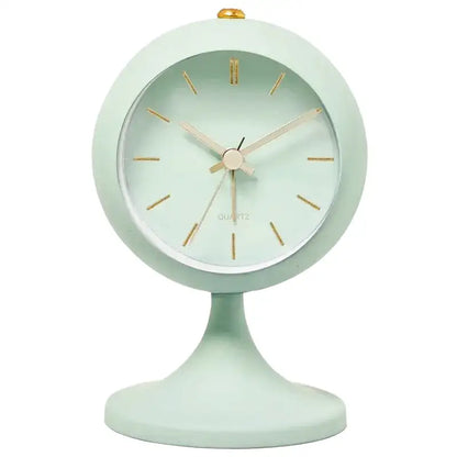 Réveil noir mat sur pied avec aiguilles dorées -  - reveil-vintage-sur-pied - []