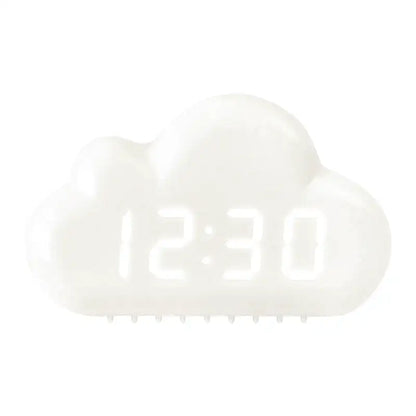 Réveil nuage en plastique avec affichage LED blanc -  - reveil-enfant-nuage - ["enfant","lumineux","Radio R\u00e9veil Lumineux","r\u00e9veil enfant","\u00e9ducatif"]