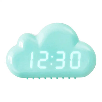 Réveil nuage en plastique avec affichage LED blanc -  - reveil-enfant-nuage - ["enfant","lumineux","Radio R\u00e9veil Lumineux","r\u00e9veil enfant","\u00e9ducatif"]