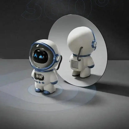 Réveil numérique astronaute en plastique blanc et bleu -  - reveil-garcon-ado - ["ado","bluetooth","gar\u00e7on","intelligent","Jour Nuit","R\u00e9veil bluetooth","veilleuse"]