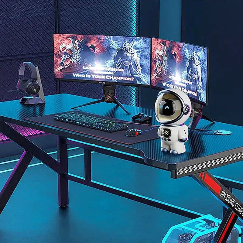 Réveil numérique astronaute en plastique blanc et bleu -  - reveil-garcon-ado - ["ado","bluetooth","gar\u00e7on","intelligent","Jour Nuit","R\u00e9veil bluetooth","veilleuse"]