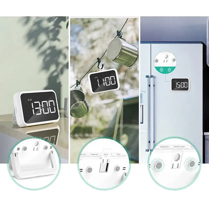 Réveil numérique blanc à affichage LED contrasté -  - reveil-numerique-petit-format - ["voyage"]