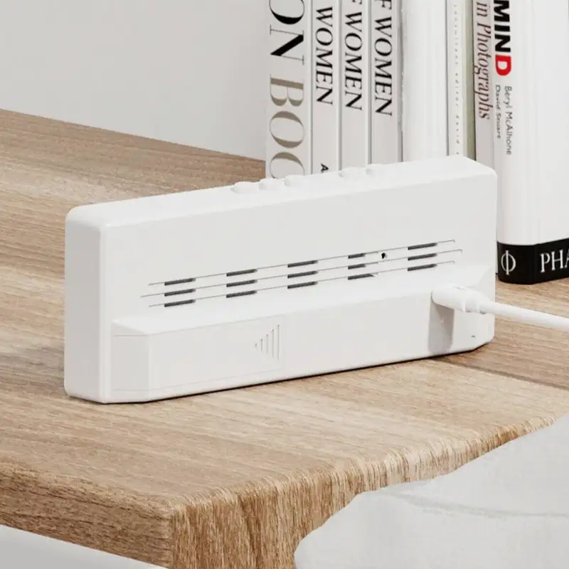 Réveil numérique blanc sans fil à affichage large -  - reveil-lumineux-sans-fil - ["lumineux","Radio R\u00e9veil Lumineux"]