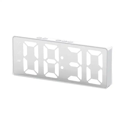Réveil numérique blanc sans fil à affichage large -  - reveil-lumineux-sans-fil - ["lumineux","Radio R\u00e9veil Lumineux"]