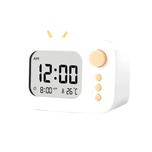 Réveil numérique compact blanc avec affichage température -  - reveil-ado-design - ["ado","digital","num\u00e9rique","petit","petit reveil","plastique","r\u00e9veil digital","simple"]