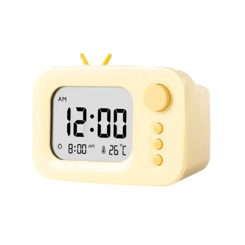 Réveil numérique compact blanc avec affichage température -  - reveil-ado-design - ["ado","digital","num\u00e9rique","petit","petit reveil","plastique","r\u00e9veil digital","simple"]