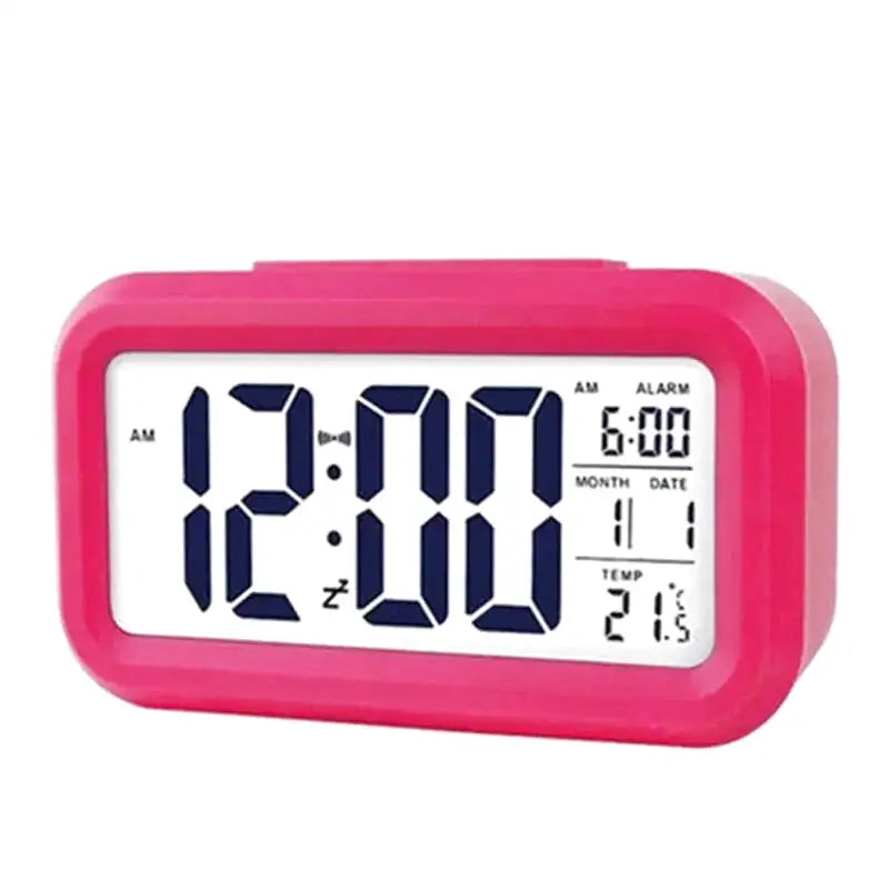 Réveil numérique compact noir avec affichage multifonction -  - reveil-a-pile-lumineux - ["digital","Jour Nuit","lumineux","num\u00e9rique","petit reveil","Radio R\u00e9veil Lumineux","r\u00e9veil digital","simple"]