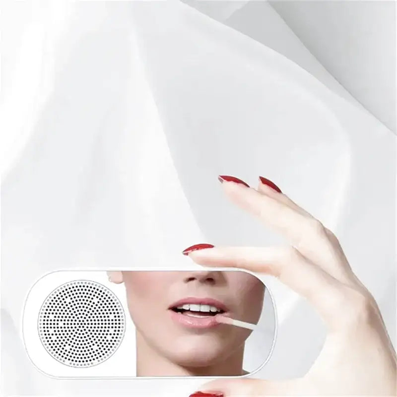 Réveil numérique cylindrique gris avec haut-parleur Bluetooth -  - reveil-numerique-avec-radio - ["bluetooth","R\u00e9veil bluetooth"]