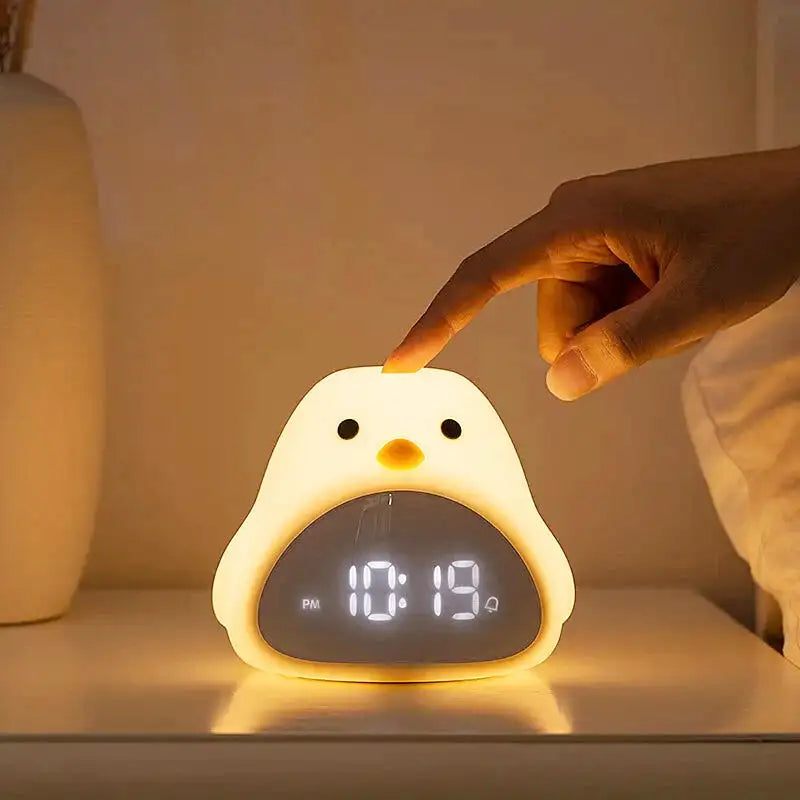 Réveil numérique enfant en forme d’oiseau blanc -  - reveil-enfant-jour-nuit - ["digital","enfant","lumineux","num\u00e9rique","petit","petit reveil","r\u00e9veil enfant","simple"]