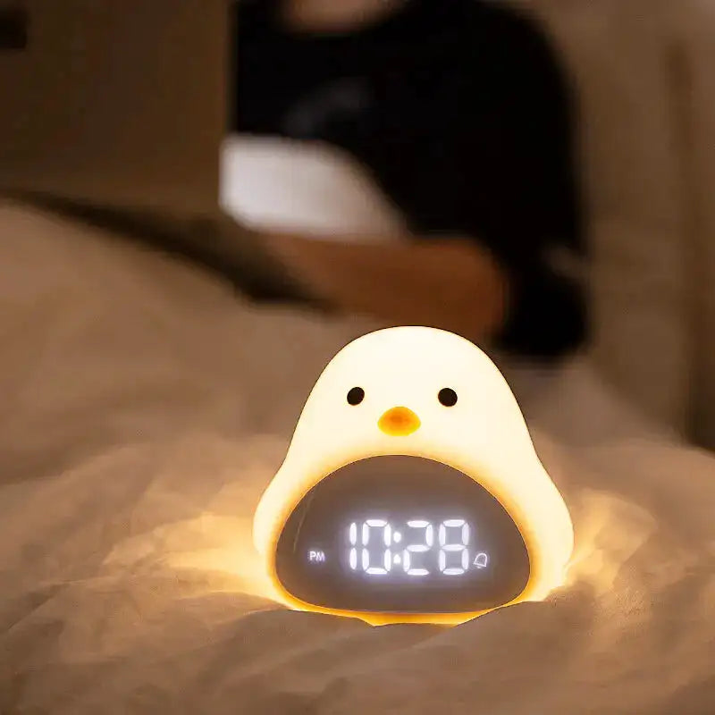 Réveil numérique enfant en forme d’oiseau blanc -  - reveil-enfant-jour-nuit - ["digital","enfant","lumineux","num\u00e9rique","petit","petit reveil","r\u00e9veil enfant","simple"]