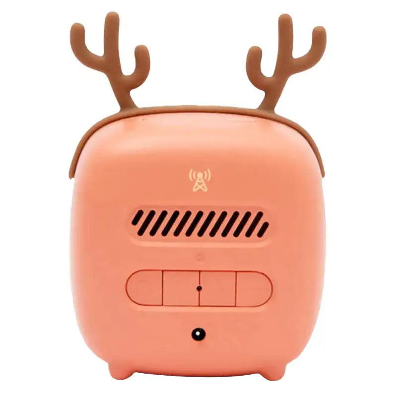 Réveil numérique gris en forme de cerf avec bois caoutchouc -  - reveil-veilleuse-cerf - ["veilleuse"]