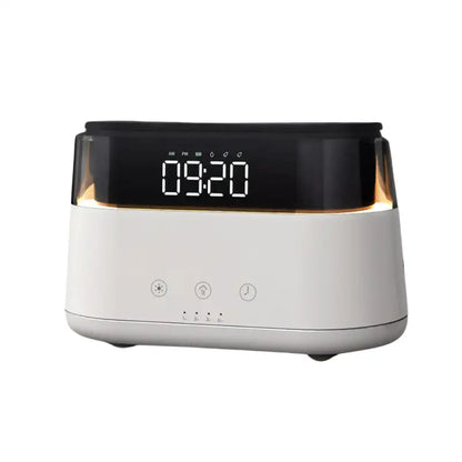 Réveil numérique noir argent avec diffuseur intégré -  - reveil-numerique-avec-diffuseur-huile-essentielle - []