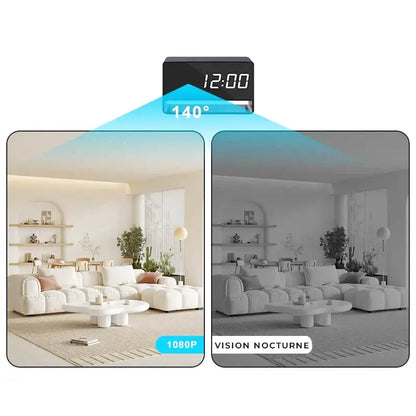 Réveil numérique noir avec caméra discrète intégrée -  - reveil-camera-espion-full-hd - ["camera espion","connect\u00e9","num\u00e9rique","r\u00e9veil digital","simple"]