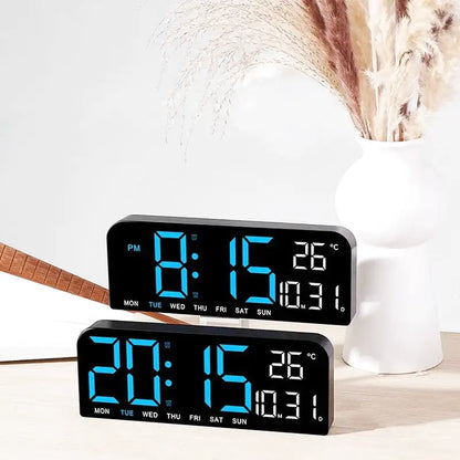 Réveil numérique noir avec écran LED bleu -  - reveil-lumineux-avec-temperature-1 - ["lumineux","Radio R\u00e9veil Lumineux"]